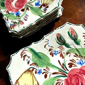 Italian Square Floral 12” + 5 Party plates